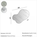 Ver imagem 5 de Painel Espelhado Orgânico Decorativo Nature Es17 Preto - Dalla Costa