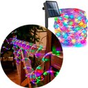 Ver imagem 1 de Mangueira Pisca Solar Natal 100 Lâmpadas Leds Colorido 10m