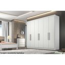 Ver imagem 3 de Guarda Roupa Casal 6 Portas e 6 Gavetas Rizon Plus Branco - Novo Horizonte