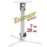 Suporte Projetor Teto Parede Braço Extensor 20 Cm - Branco - 5