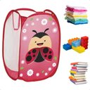 Ver imagem 4 de Cesto Organizador Telado Multiuso para Roupas Sujas, Brinquedos, Quarto e Lavanderia