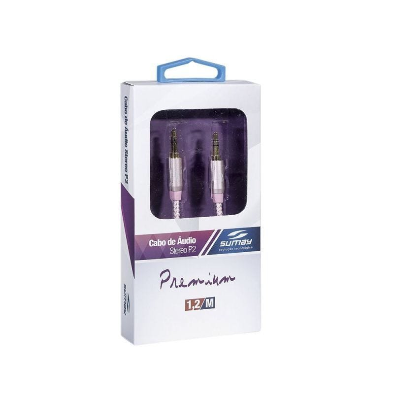 Cabo P2 x P2 Sumay Sm-Casp2 1.8Mt Premium Rosa Ouro - 3