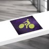 Jogo  americano decorativo, criativo e descolado | Bicicleta estilizada no asfalto - tamanho 30 x  - 2