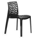 Ver imagem 2 de Kit 4 Cadeiras Gruvyer - Polipropileno - Preto