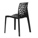 Ver imagem 3 de Kit 4 Cadeiras Gruvyer - Polipropileno - Preto