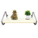 Ver imagem 3 de Nicho Prateleira Mdf 16 Cm X 49 Cm - Luxo C/ Suporte Preto