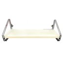 Ver imagem 1 de Nicho Prateleira Mdf 16 Cm X 49 Cm - Luxo C/ Suporte Preto