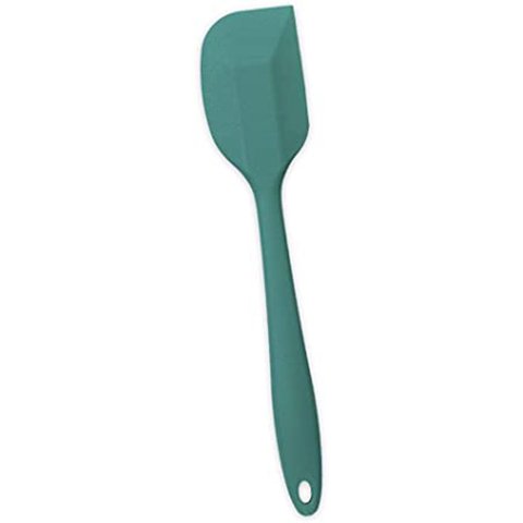 Espátula D Silicone Duplo Reta Pão Duro Pequena Verde-oikos