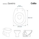 Ver imagem 3 de Tampa de Vaso Polipropileno Saveiro Branco para Bacia Celite