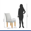 Ver imagem 4 de Conjunto Mesa Arizona 120cm com 4 Cadeiras Canela Tampo Redondo Plus com Vidro