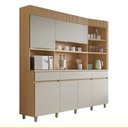Ver imagem 2 de Cozinha Realeza 6 Portas 3 Gavetas 220cm 100 Mdf Nesher