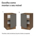 Ver imagem 4 de Balcão de Cozinha 50cm 1 Porta (sem Tampo) Rustic/cinza Vik Madesa