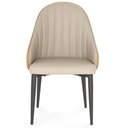 Ver imagem 6 de Kit 2 Cadeiras de Jantar Estofada Design La Martina - Bege