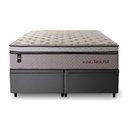 Ver imagem 4 de Conjunto Box Baú Super King Liverpool Cinza 193x203x80 c/ Molas Ensacadas