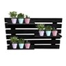 Floreira Vertical Madeira Alce Couch Vaso Parede Preto 90cm - 1