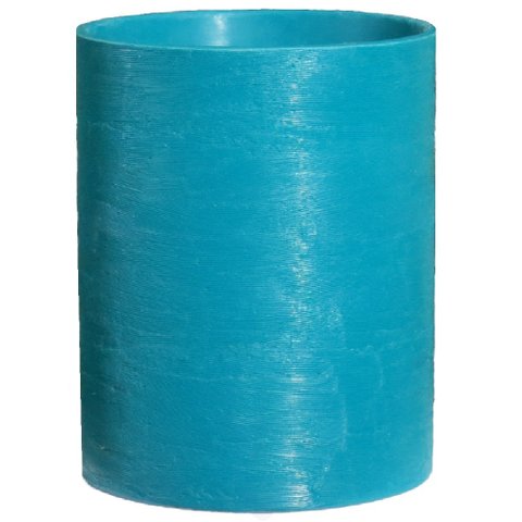 Vaso para plantas Grid Coluna 60x50 - AZUL TURQUESA 018