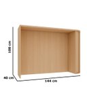 Ver imagem 2 de Bancada para Cozinha com Tampo Ilha 100% MDF 144 cm Lótus Carvalho