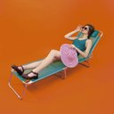 Ver imagem 3 de Cadeira Espreguiçadeira Alumínio Ajustável 4 Posições - Mor - Verde