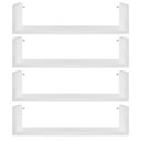 Ver imagem 2 de 4 Prateleira para DVDs 128 CDs 148 coleções MDF Branco 50x15