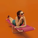 Ver imagem 3 de Cadeira Espreguiçadeira Alumínio Ajustável 4 Posições - Mor - Fúcsia