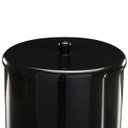 Ver imagem 2 de Assento Sanitário Almofadado Oval Preto + Lixeira Preta 6l Redonda C/ Tampa + Escova Sanitária Base