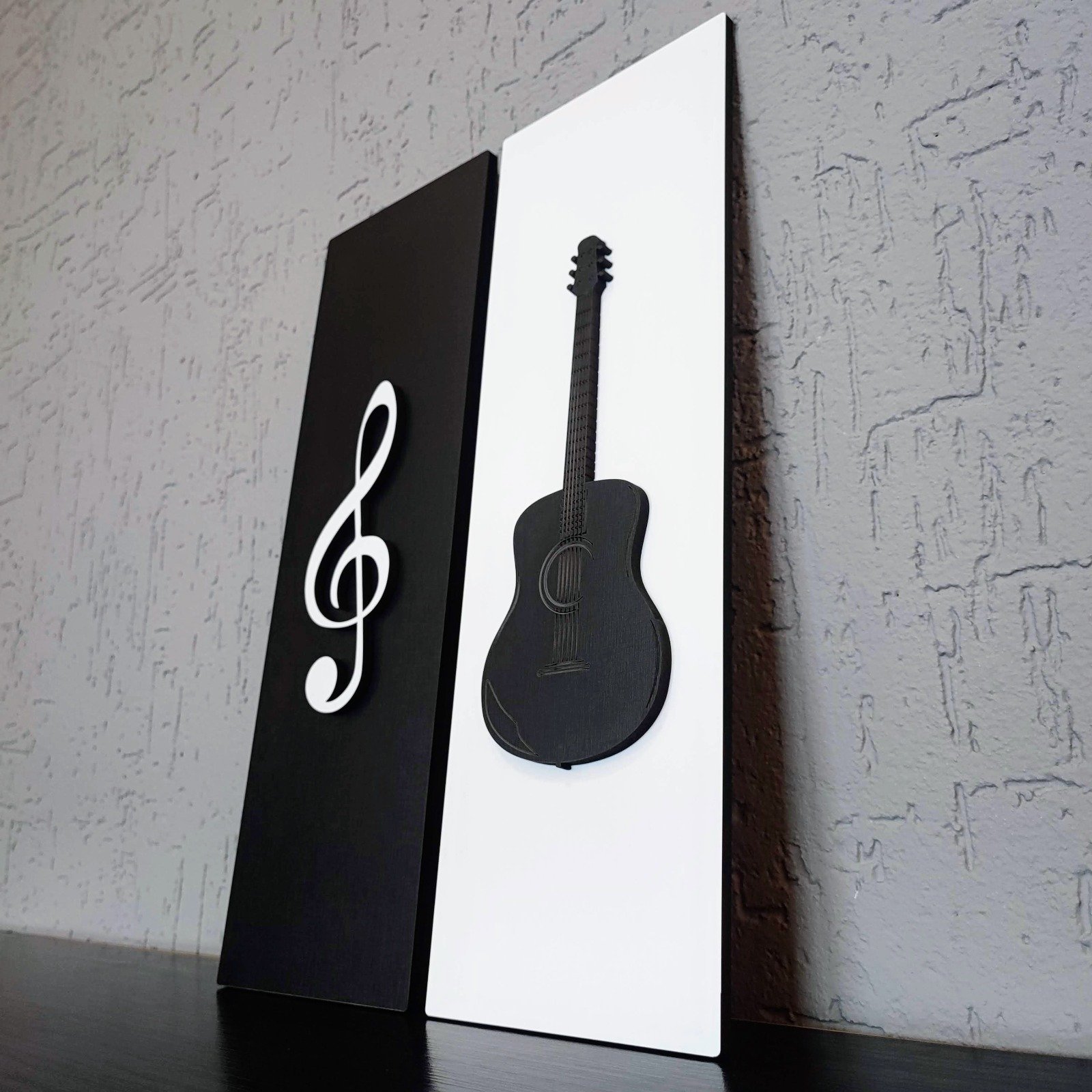 Kit de Quadros de Música em Mdf com Gravação a Laser - Decoração Perfeita para Amantes da Música - C - 6