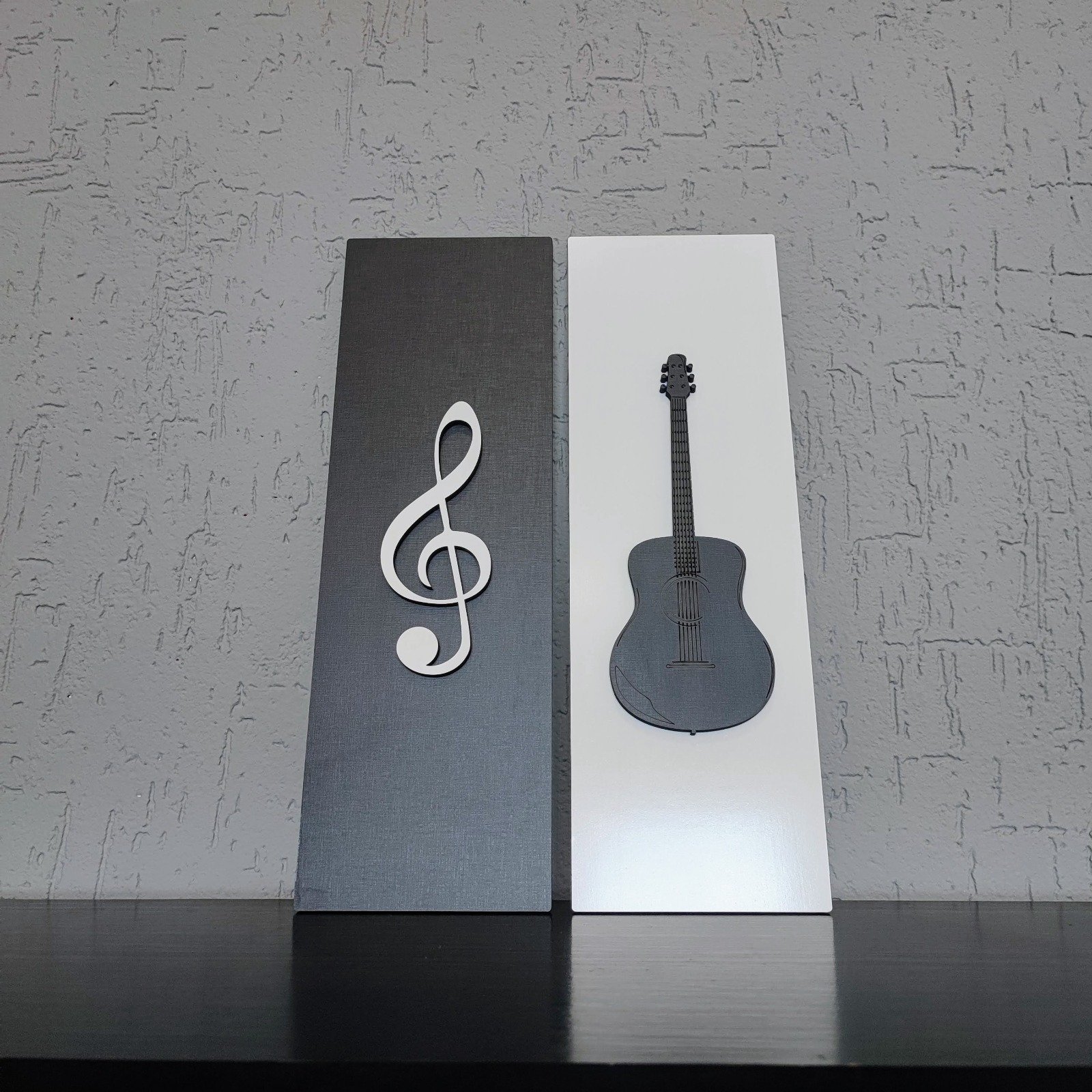 Kit de Quadros de Música em Mdf com Gravação a Laser - Decoração Perfeita para Amantes da Música - C - 4