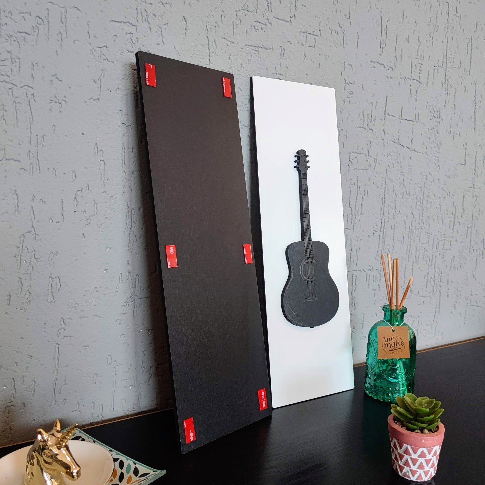 Kit de Quadros de Música em Mdf com Gravação a Laser - Decoração Perfeita para Amantes da Música - C - 5