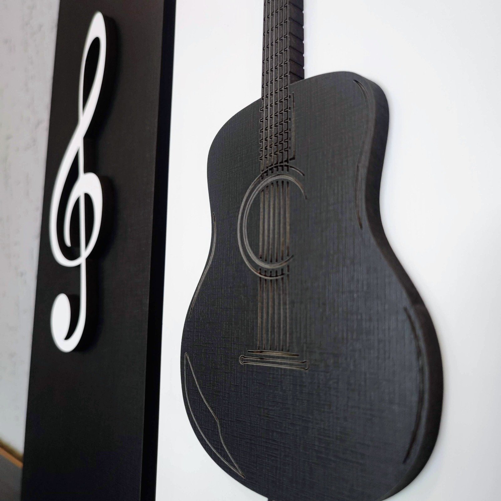 Kit de Quadros de Música em Mdf com Gravação a Laser - Decoração Perfeita para Amantes da Música - C - 2