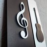 Kit de Quadros de Música em Mdf com Gravação a Laser - Decoração Perfeita para Amantes da Música - C - 3