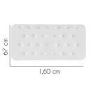 Ver imagem 2 de Painel Estofado Luxo Capitonê Brenda 160cm Queen Size para Cama Box Corino Branco - Gat Magazine