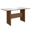 Ver imagem 3 de Conjunto Sala de Jantar Fidelitá Atenas 150cm com 6 Cadeiras Noce/off-white Assento Cacau