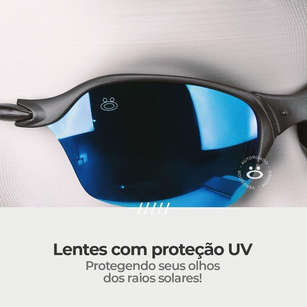 Oculos Sol Lupa Mandrake Metal Juliet Proteção Uv + Case Qualidade Premium Estiloso Lente - 2