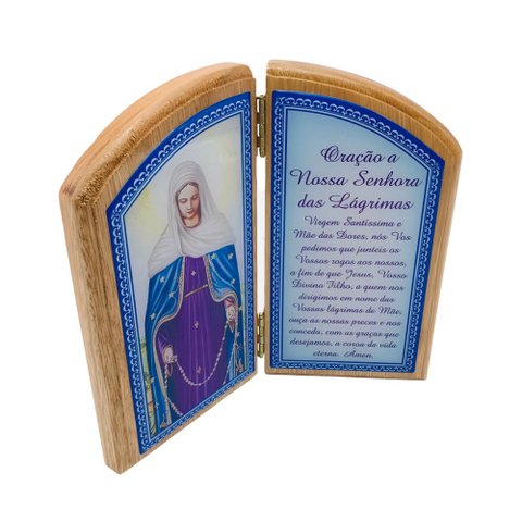 Adorno De Mesa Nossa Senhora das Lágrimas com Oração FORNECEDOR 2 546NL