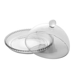 Queijeira de Cristal Pearl Wolff 20x12cm - 3