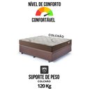 Ver imagem 7 de Base Box Baú Casal 138x188 Suede Marrom com Colchão Relax Adorabile Molas Ensacadas