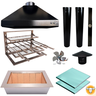 Kit de Churrasqueira Gourmet G na Cor Preta - 1