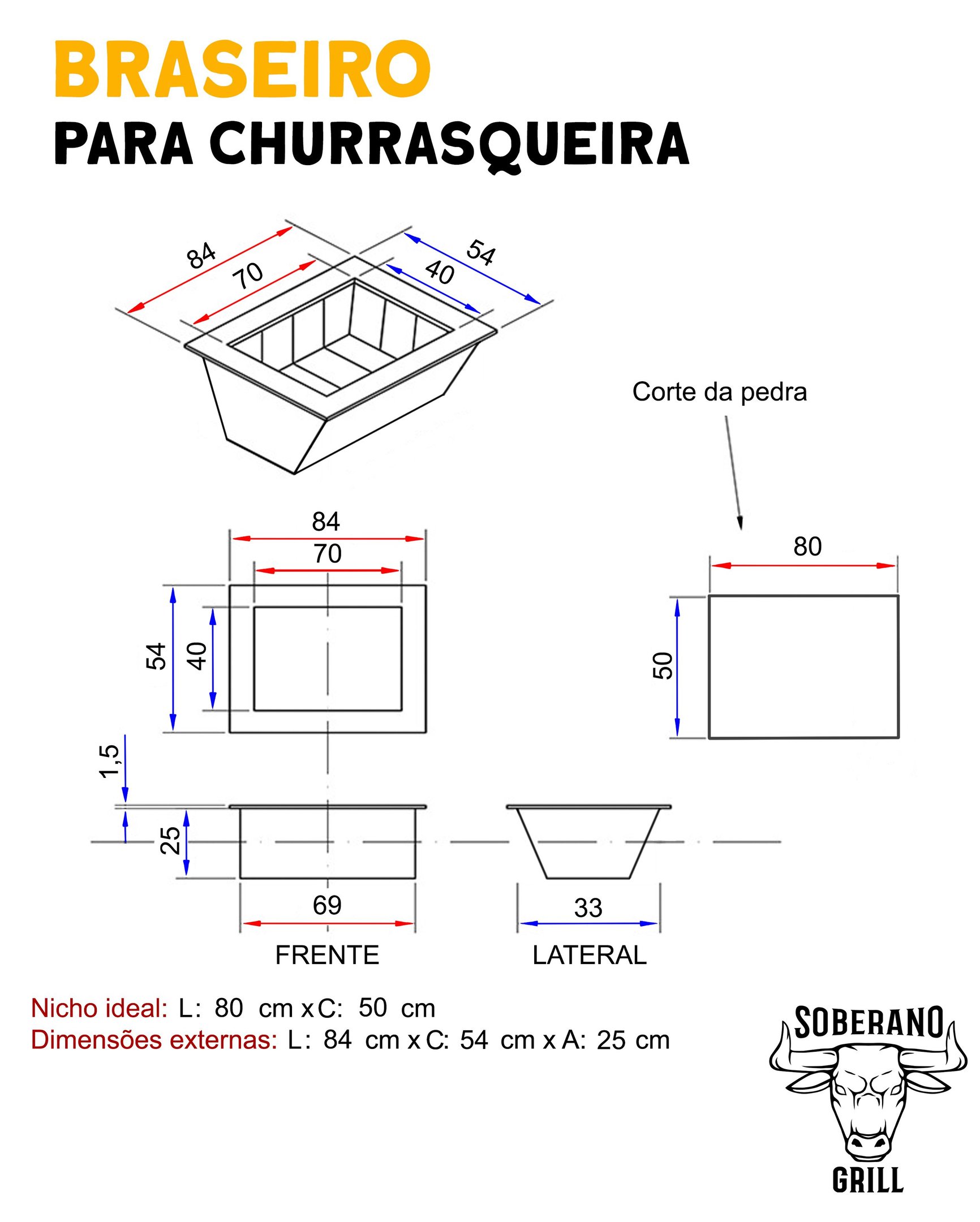 Kit Gourmet Grande Galvanizado Preto - 4