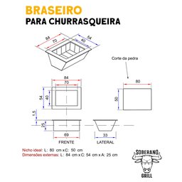 Kit Gourmet Grande Galvanizado Preto - 4