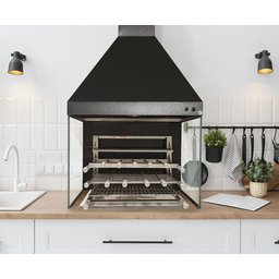 Kit Gourmet Grande Galvanizado Preto - 1