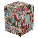 Ver imagem 1 de Puff Decorativo Dado Quadrado Decorativo Barbershop D30