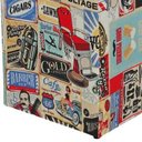 Ver imagem 2 de Puff Decorativo Dado Quadrado Decorativo Barbershop D30