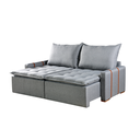 Ver imagem 2 de Sofa Orfeu 2.40 Nobly Veludo Cinza