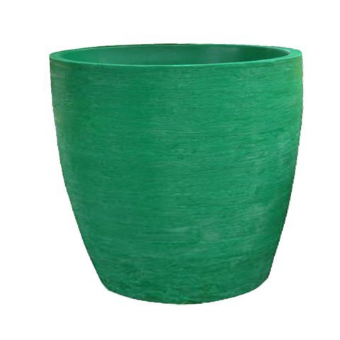 Vaso Planta 30x30 Oval Moderno Polietileno - VERDE BANDEIRA 011