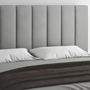 Ver imagem 4 de Cabeceira Estofada Cama Box Solteiro 0,98 Slim para Quarto em Suede Cinza - Larbelle