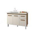 Ver imagem 2 de Balcão para Cozinha sem Tampo 120 cm Anita: Savana Off White