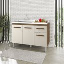 Ver imagem 1 de Balcão para Cozinha sem Tampo 120 cm Anita: Savana Off White