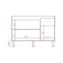 Ver imagem 7 de Balcão para Cozinha sem Tampo 120 cm Anita: Savana Off White