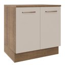 Ver imagem 1 de Balcão 80 Cm 2 Portas Rustic/crema Agata Madesa
