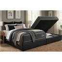 Ver imagem 2 de Cama Box Baú Queen + Colchão Ortopédico Kappesberg D40 Anatômico Grise + Base Crc Corano Black